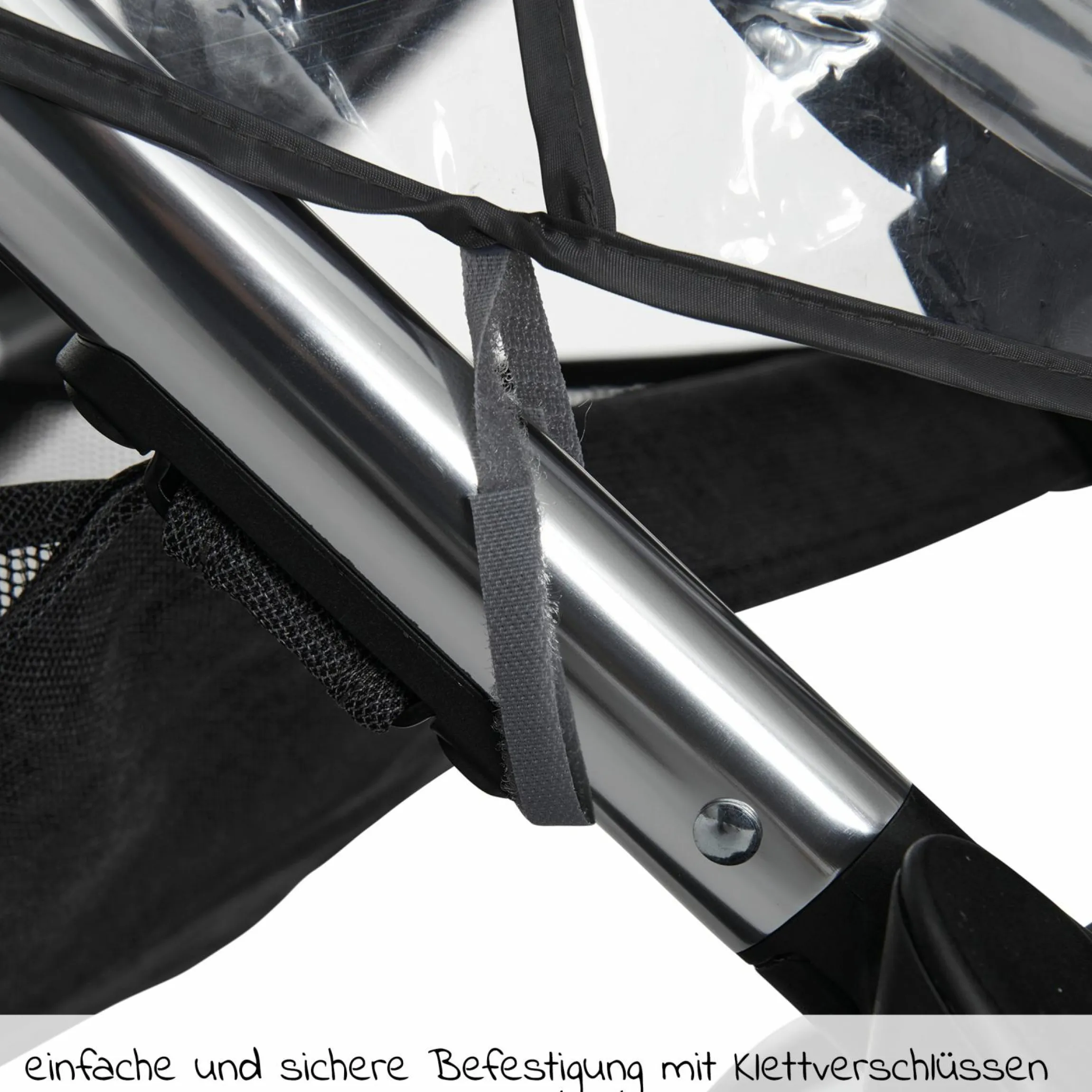 Universal Regenschutz für Buggy & Sportwagen mit verschließbarem Fenster