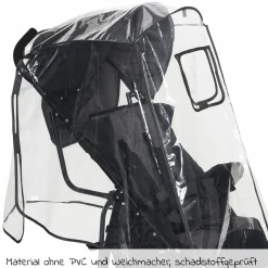 Universal Regenschutz für Buggy & Sportwagen mit verschließbarem Fenster