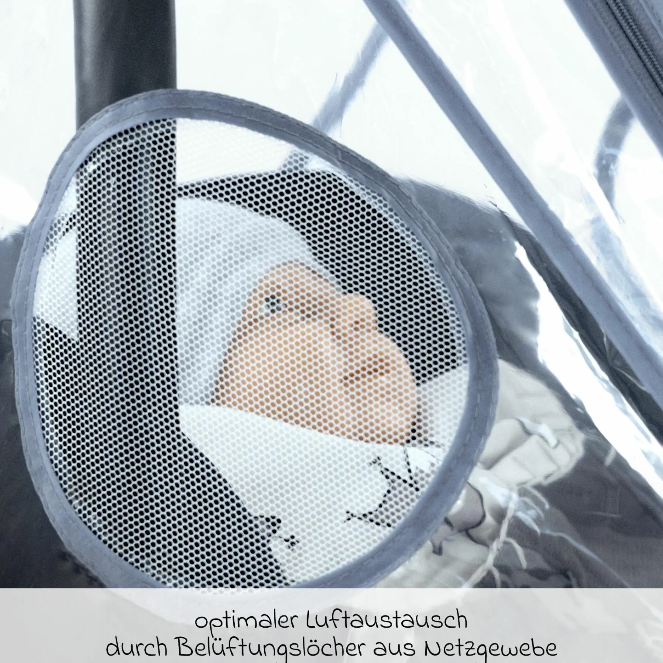 Universal Regenschutz für Babyschale mit Reißverschluss (z.B. Maxi-Cosi, Cybex, Römer)