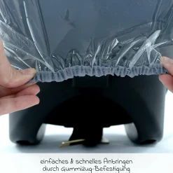 Universal Regenschutz für Babyschale mit Reißverschluss (z.B. Maxi-Cosi, Cybex, Römer)