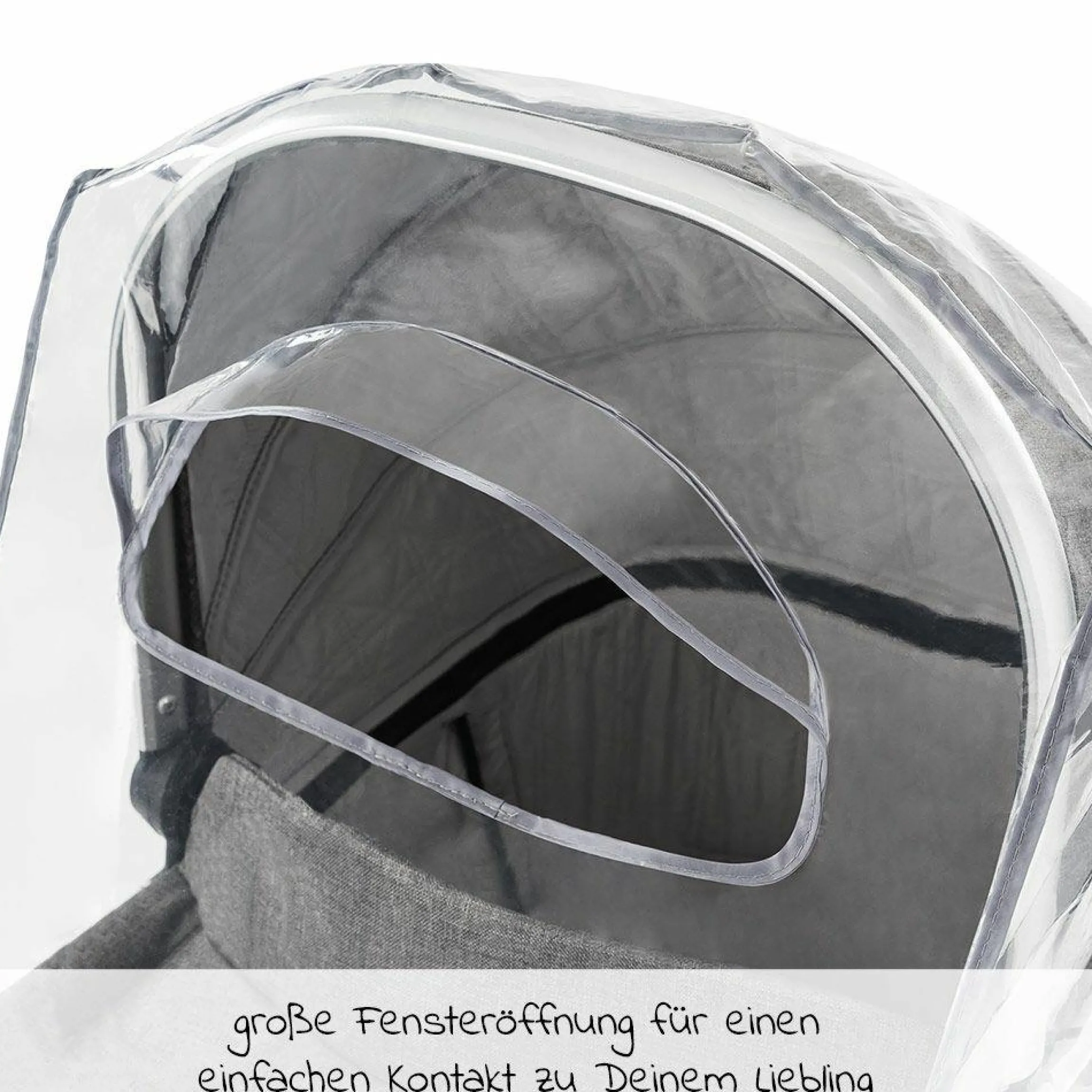 Universal Regenschutz für Kinderwagen (Babywannen oder Tragetaschen)
