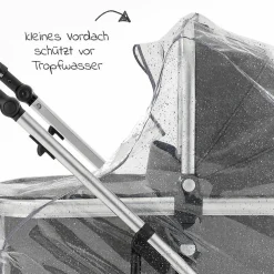 Universal Regenschutz für Kinderwagen (Babywannen oder Tragetaschen)