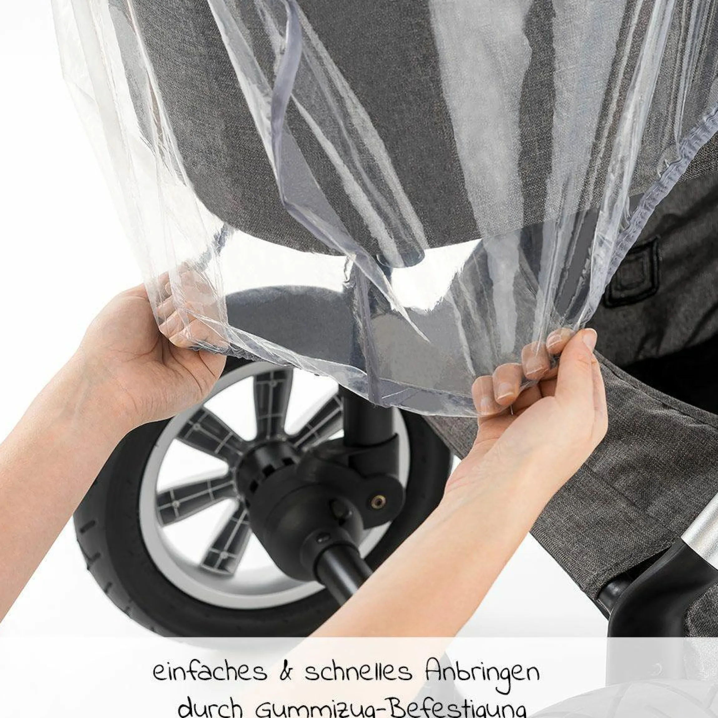 Universal Regenschutz für Kinderwagen (Babywannen oder Tragetaschen)