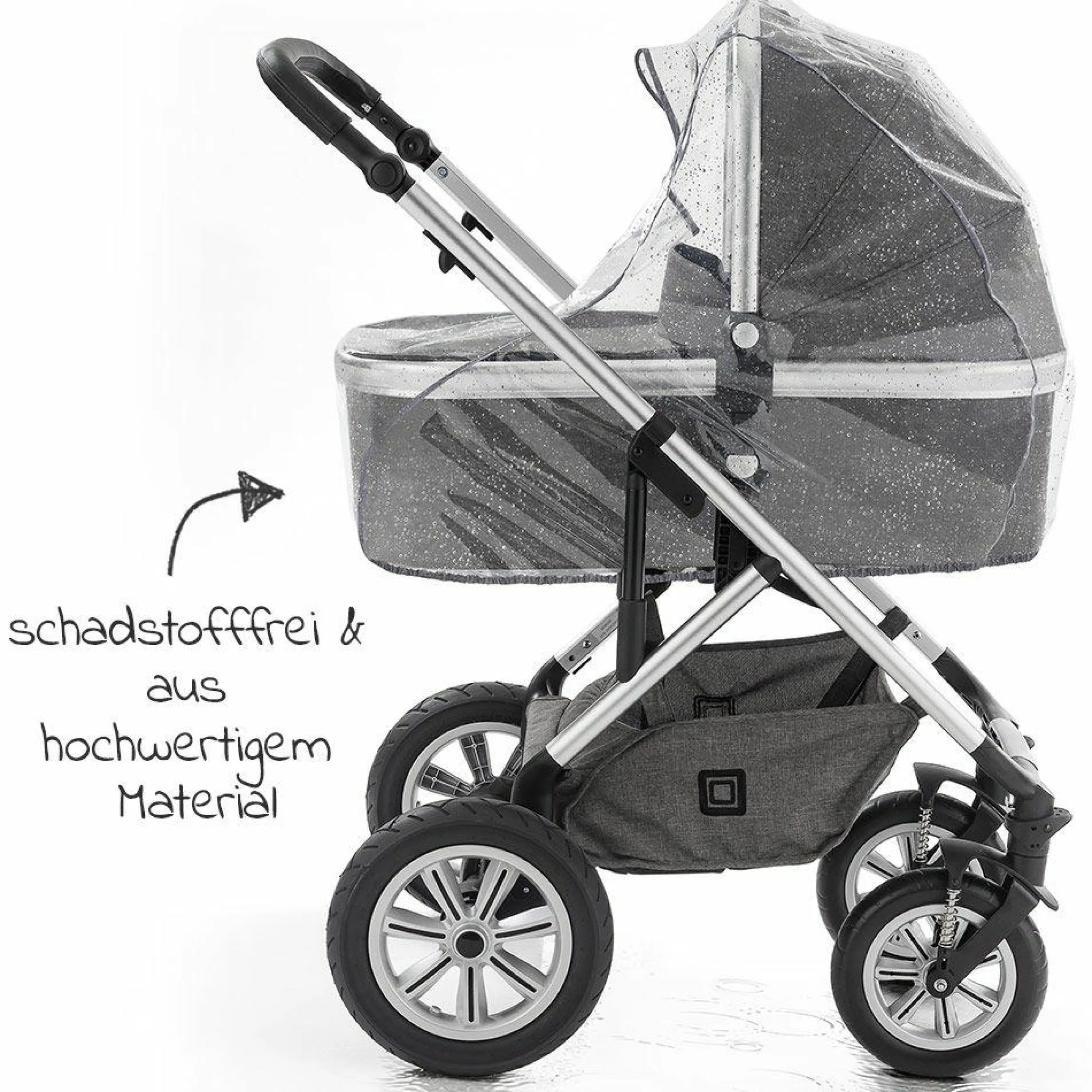 Universal Regenschutz für Kinderwagen (Babywannen oder Tragetaschen)