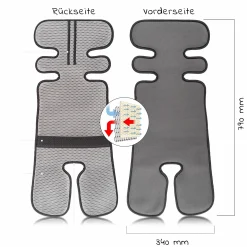 Universal Sommer Sitzauflage für Kinderwagen, Buggy, Autositz und Babyschale