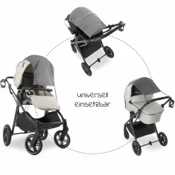 Universal Sonnensegel für Kinderwagen - Grey