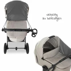 Universal Sonnensegel für Kinderwagen - Grey