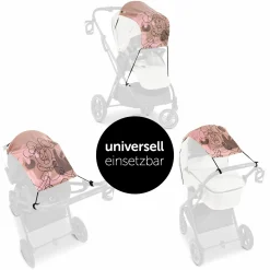 Universal Sonnensegel für Kinderwagen - Disney - Minnie Mouse Rose