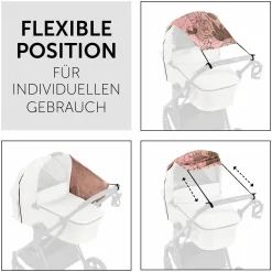 Universal Sonnensegel für Kinderwagen - Disney - Minnie Mouse Rose