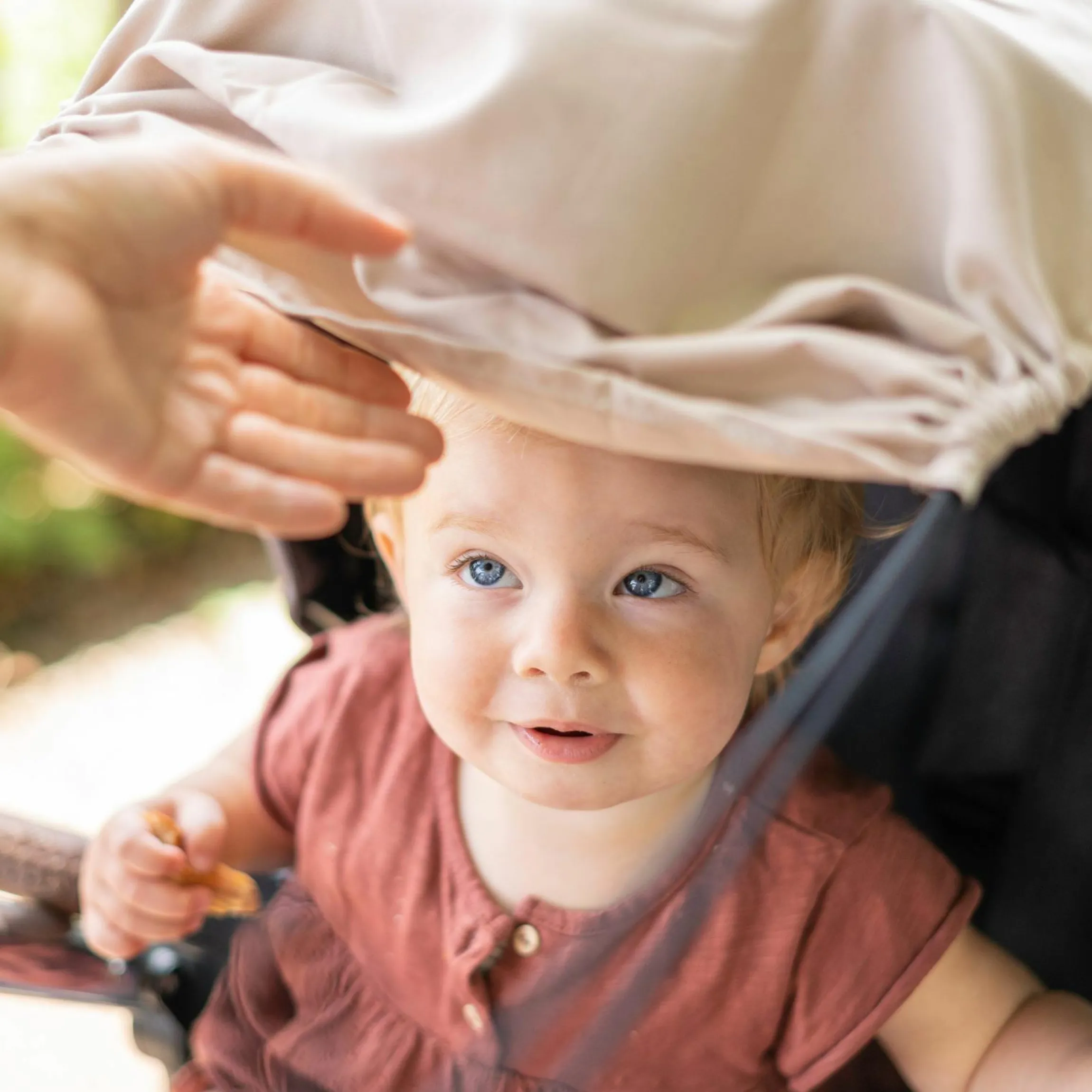 Universal Sonnensegel für Kinderwagen - Beige