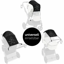 Universal Sonnensegel für Kinderwagen - Disney - Mickey Mouse Black