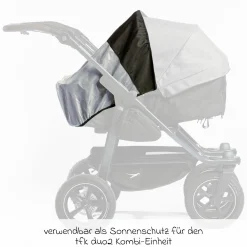 UV-Sonnenschutz für eine Duo 2 Kombi-Einheit (Wanne + Sitz) - Kollektion 2025
