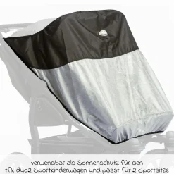UV-Sonnenschutz für zwei Duo 2 Sportsitze - Kollektion 2025
