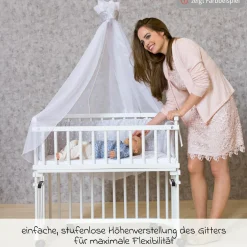 Verschlussgitter für Beistellbett Maxi Kernbuche geölt - Kollektion 2024