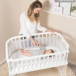 Verschlussgitter für Beistellbett Maxi & Boxspring - Beige lackiert - Kollektion 2024