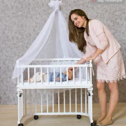 Verschlussgitter für Beistellbett Maxi & Boxspring - Beige lackiert - Kollektion 2024