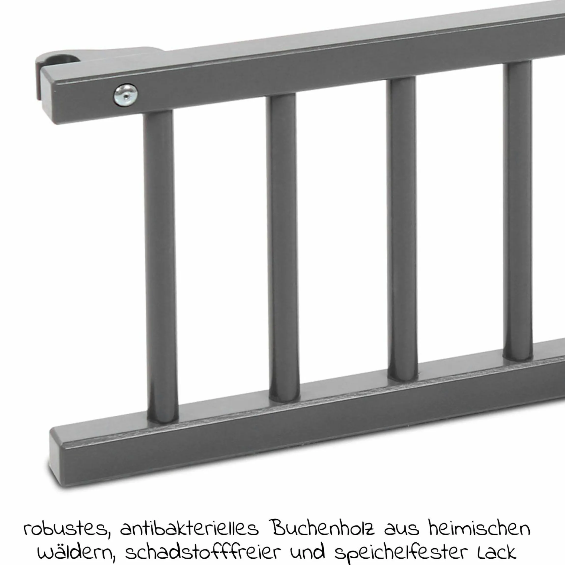 Verschlussgitter für Beistellbett Maxi & Boxspring - Schiefergrau lackiert - Kollektion 2024