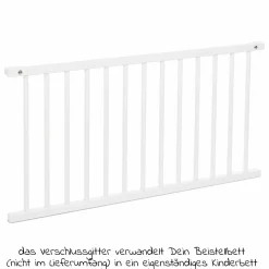 Verschlussgitter für Boxspringbett XXL - Kinderbettnutzung - Weiß lackiert - Kollektion 2024