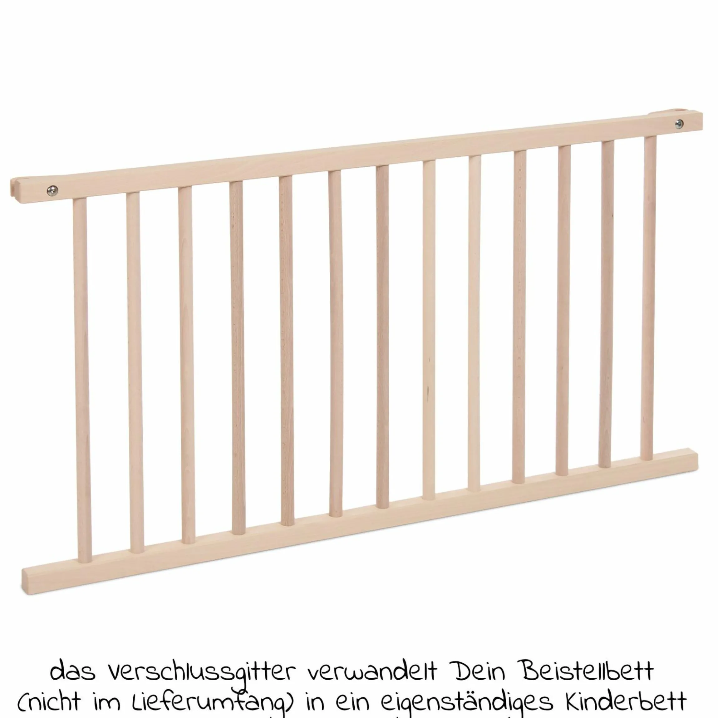 Verschlussgitter für Boxspringbett XXL - Kinderbettnutzung - Natur unbehandelt - Kollektion 2024