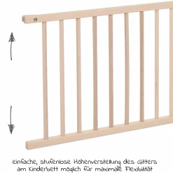 Verschlussgitter für Boxspringbett XXL - Kinderbettnutzung - Natur unbehandelt - Kollektion 2024