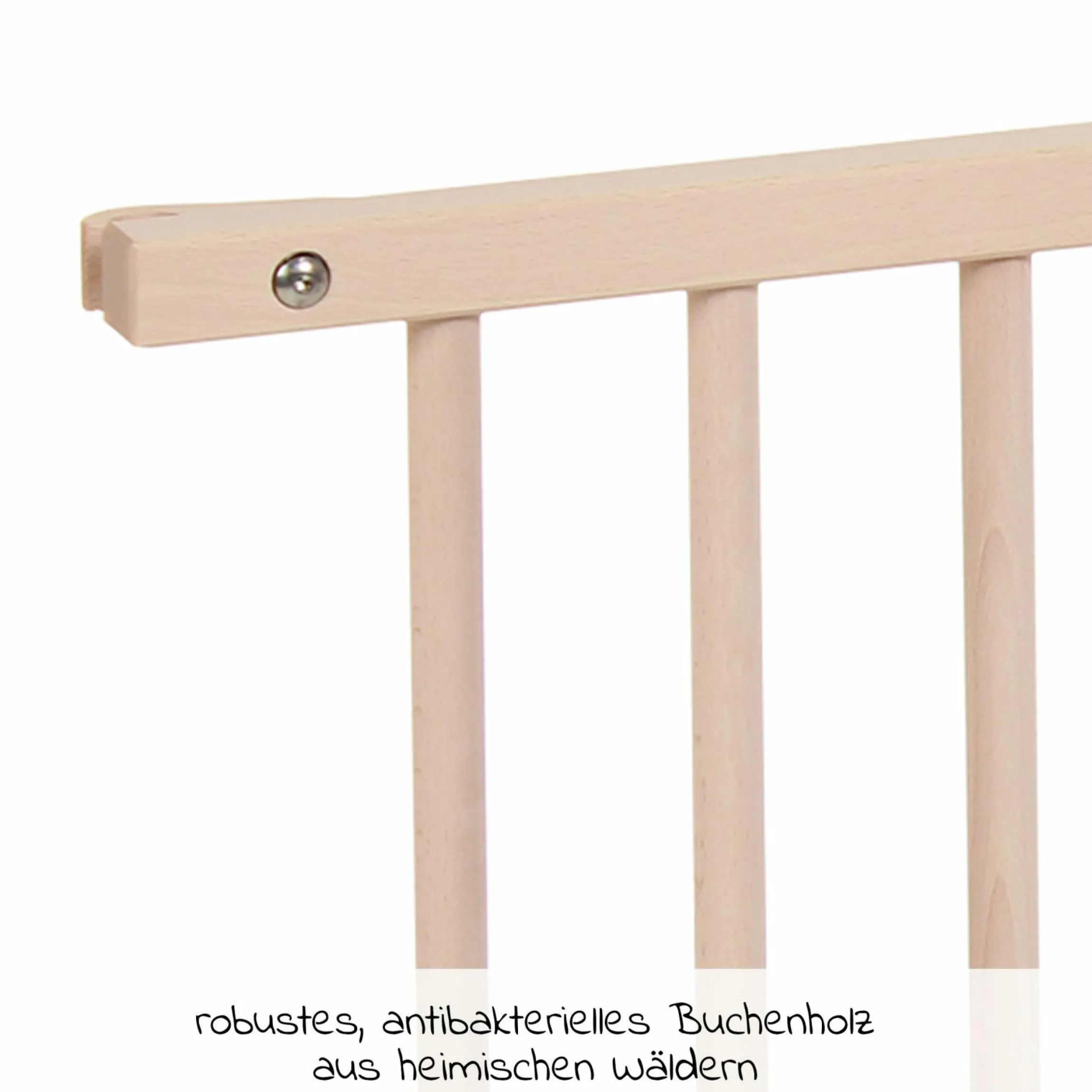 Verschlussgitter für Boxspringbett XXL - Kinderbettnutzung - Natur unbehandelt - Kollektion 2024
