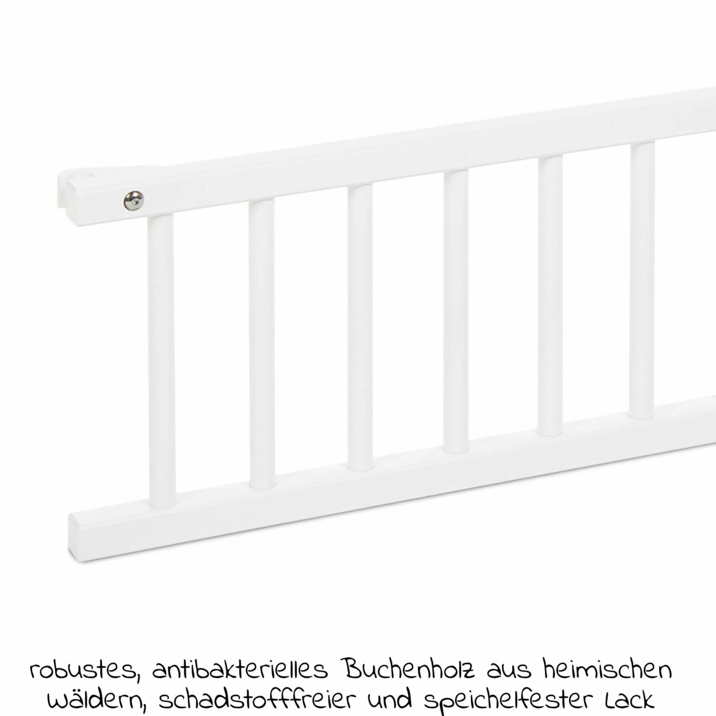 Verschlussgitter für Boxspringbett XXL - Stubenwagennutzung - Weiß lackiert - Kollektion 2024