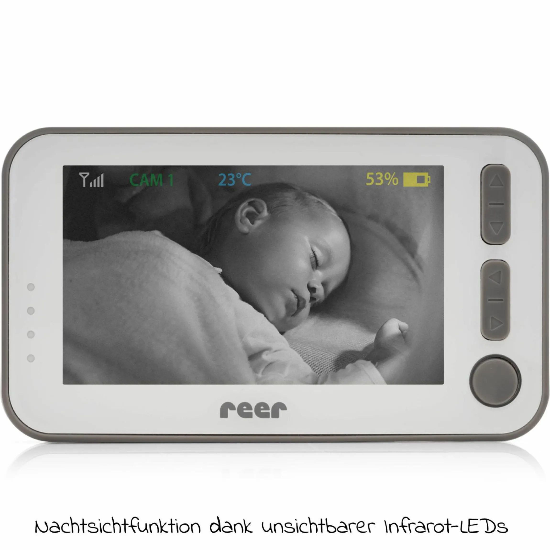 Video-Babyphone BabyCam XL - Weiß / Grau