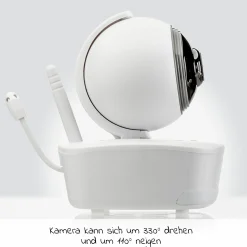Video-Babyphone BabyCam XL - Weiß / Grau