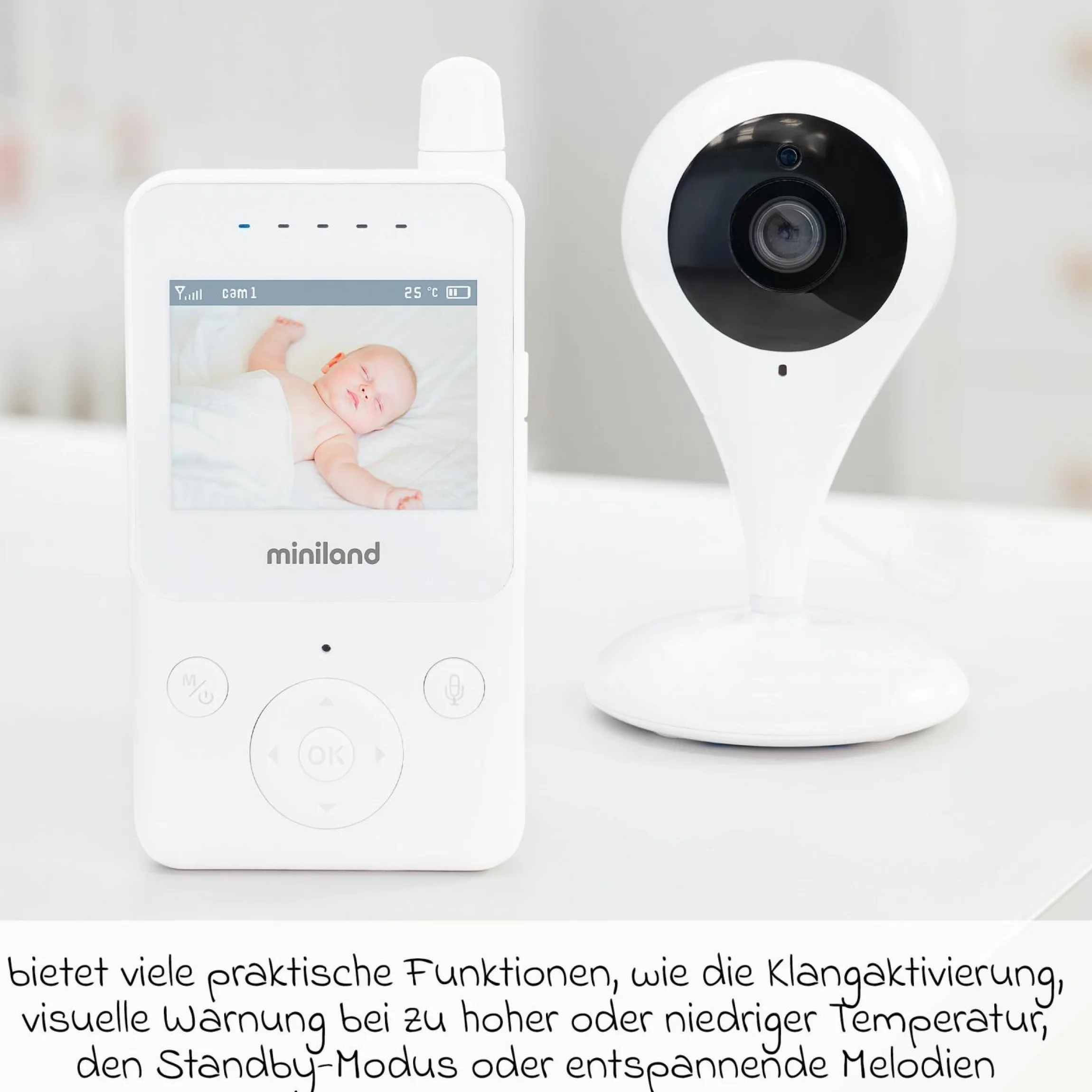 Video-Babyphone Digimonitor mit Kamera & 2,4 Zoll Display