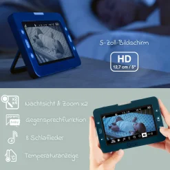 Video-Babyphone Yoo Master Plus mit 360° Kamera & 5 Zoll HD-Bildschirm