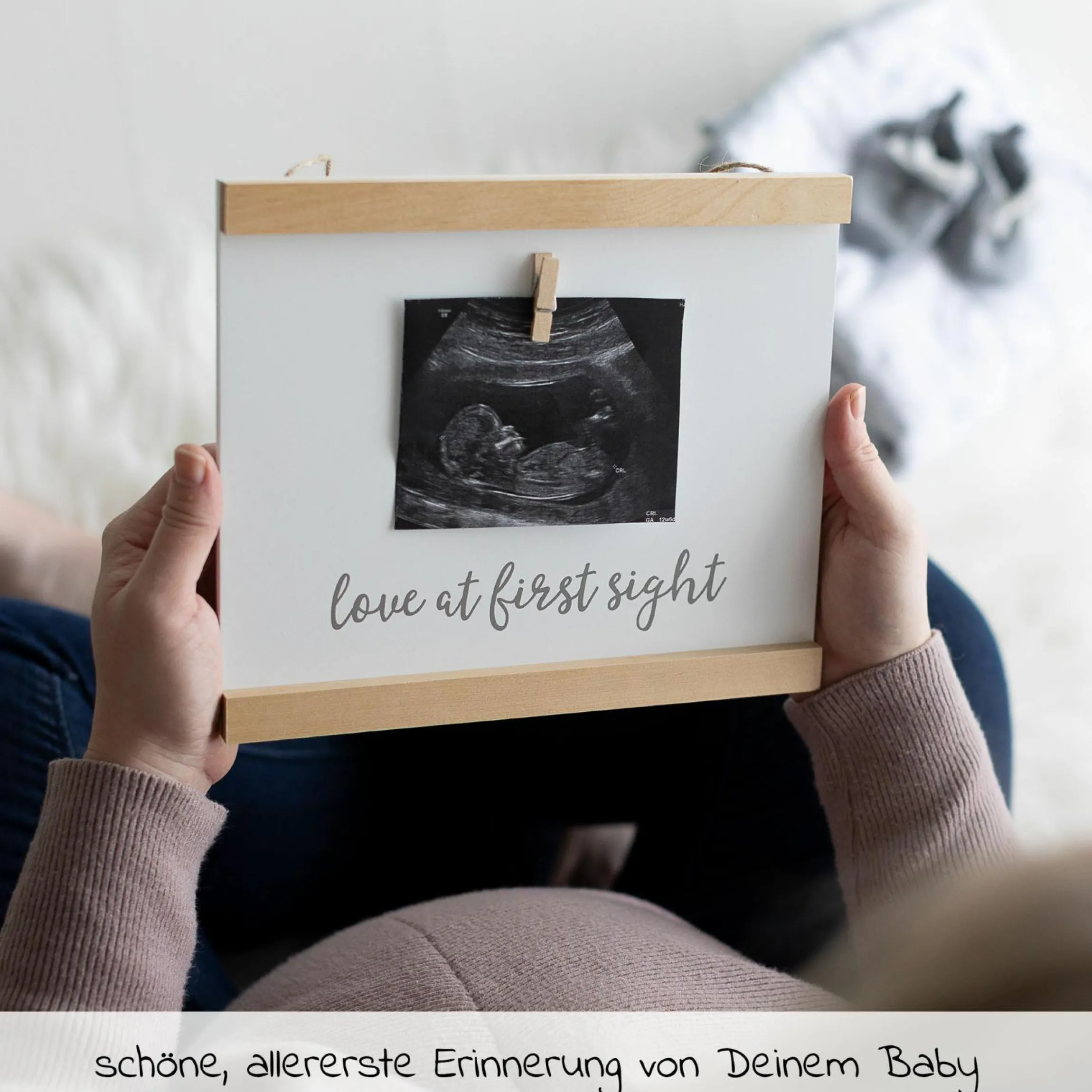 Wandbehang für Ultraschallbild - Love at first sight