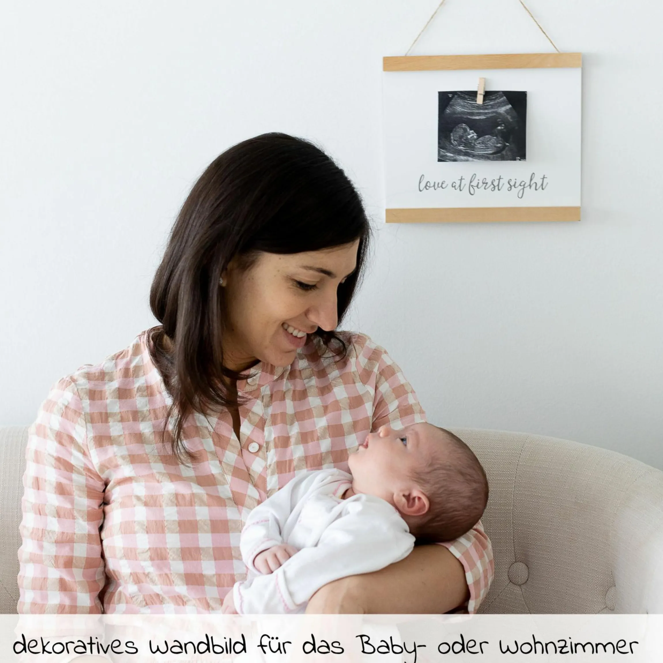 Wandbehang für Ultraschallbild - Love at first sight