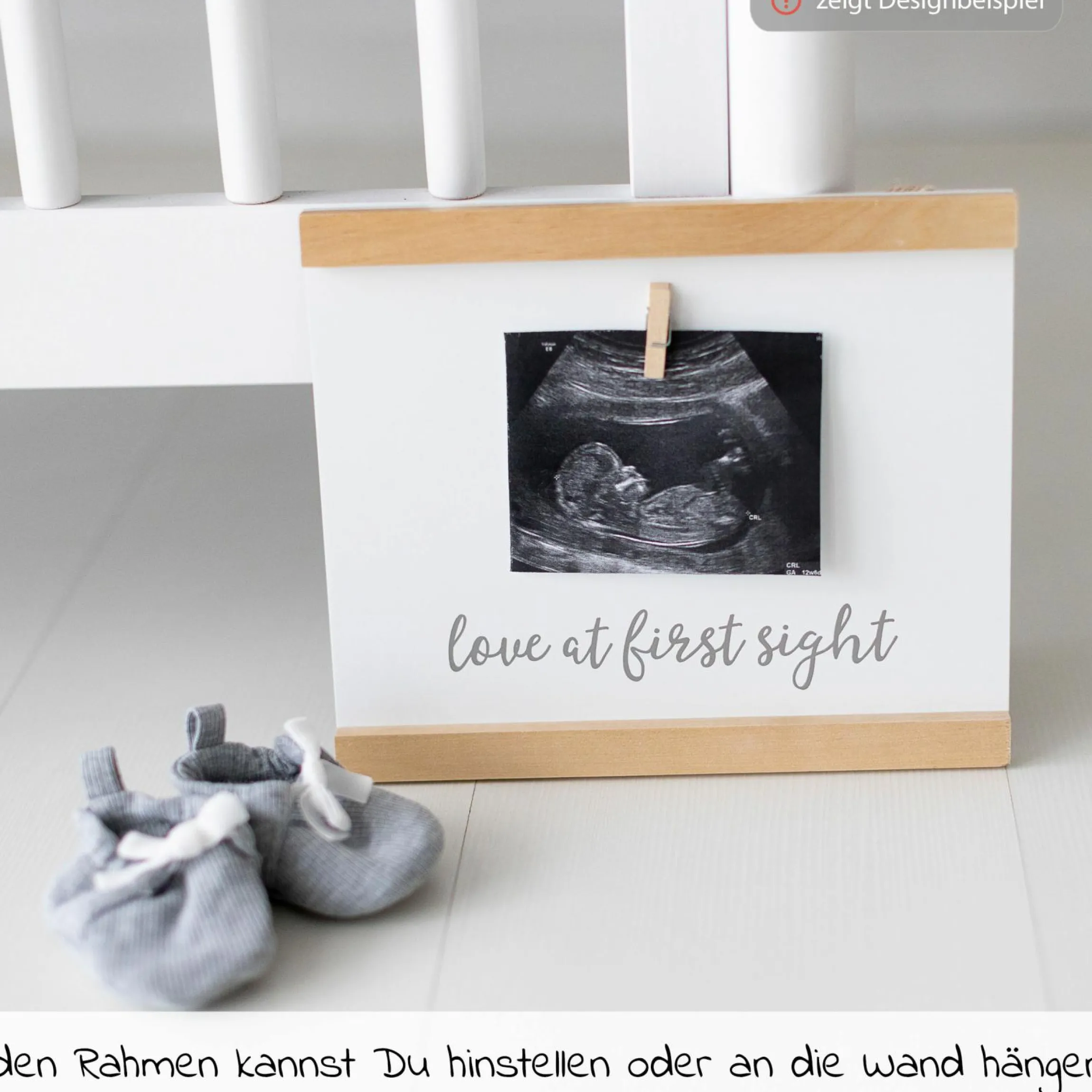Wandbehang für Ultraschallbild - Love at first sight