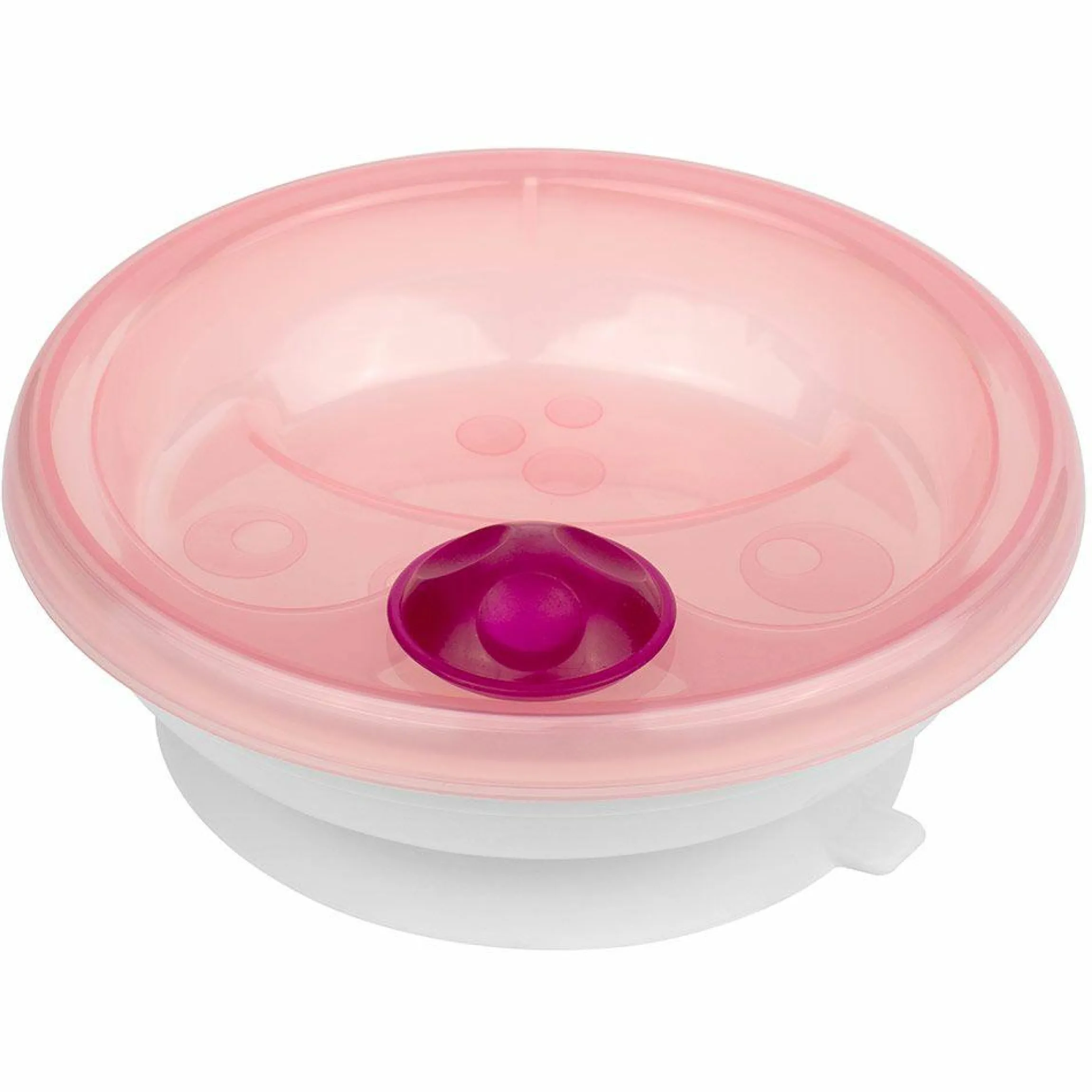 Warmhalte-Teller mit Saugring - Rose