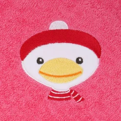 Waschhandschuh - Stickerei Ente - Pink