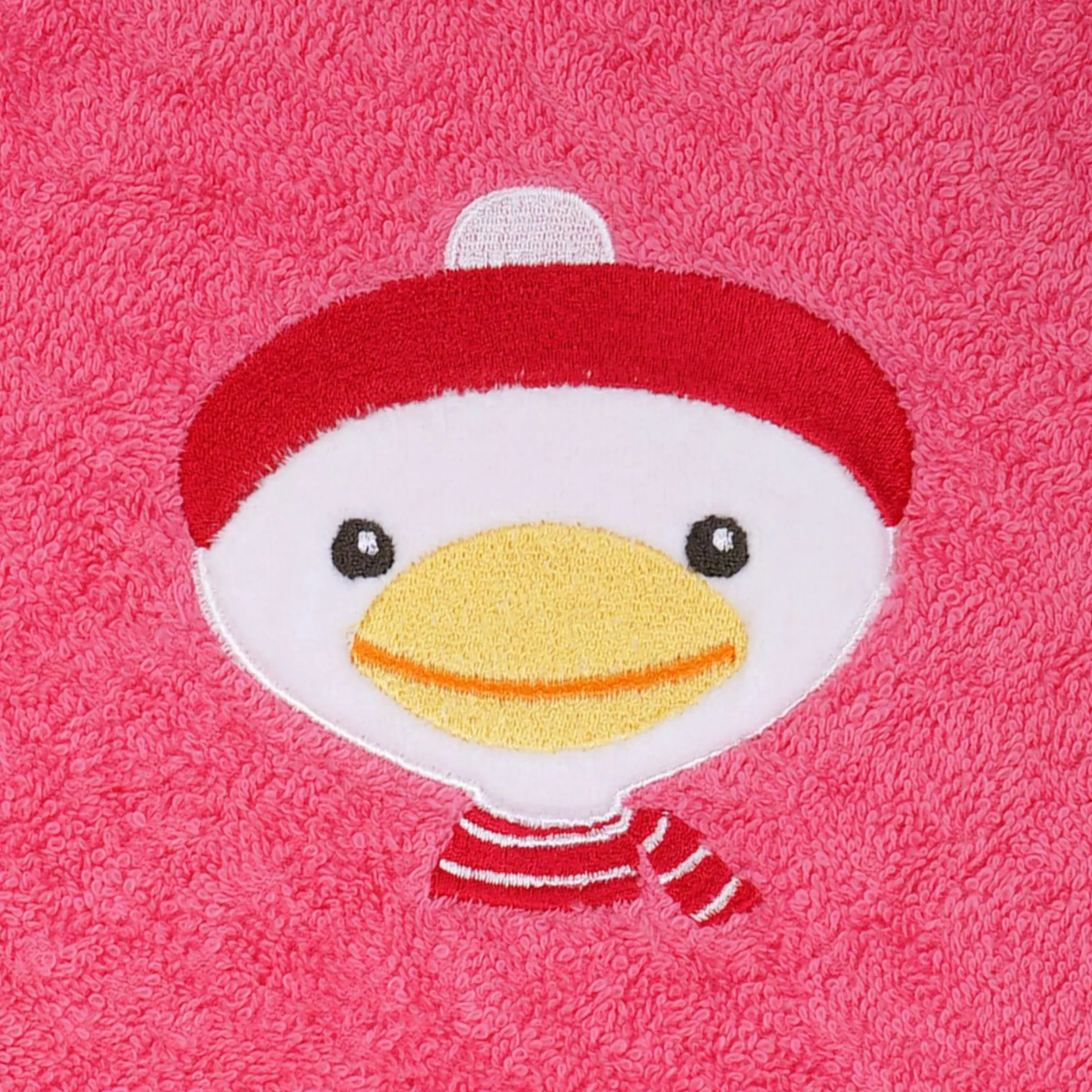 Waschhandschuh - Stickerei Ente - Pink
