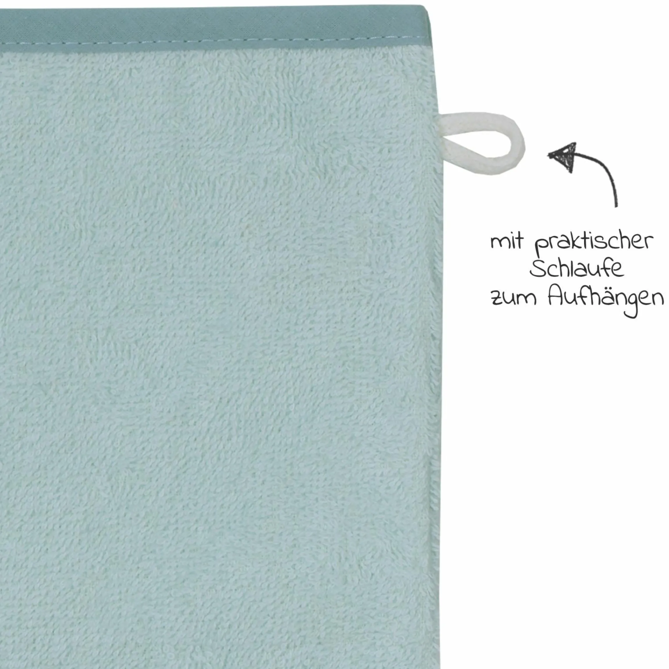 Waschhandschuh 3er Pack - Uni Mint