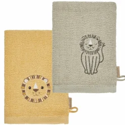 Waschhandschuh 2er Pack 21 x 15 cm - Löwe Leo