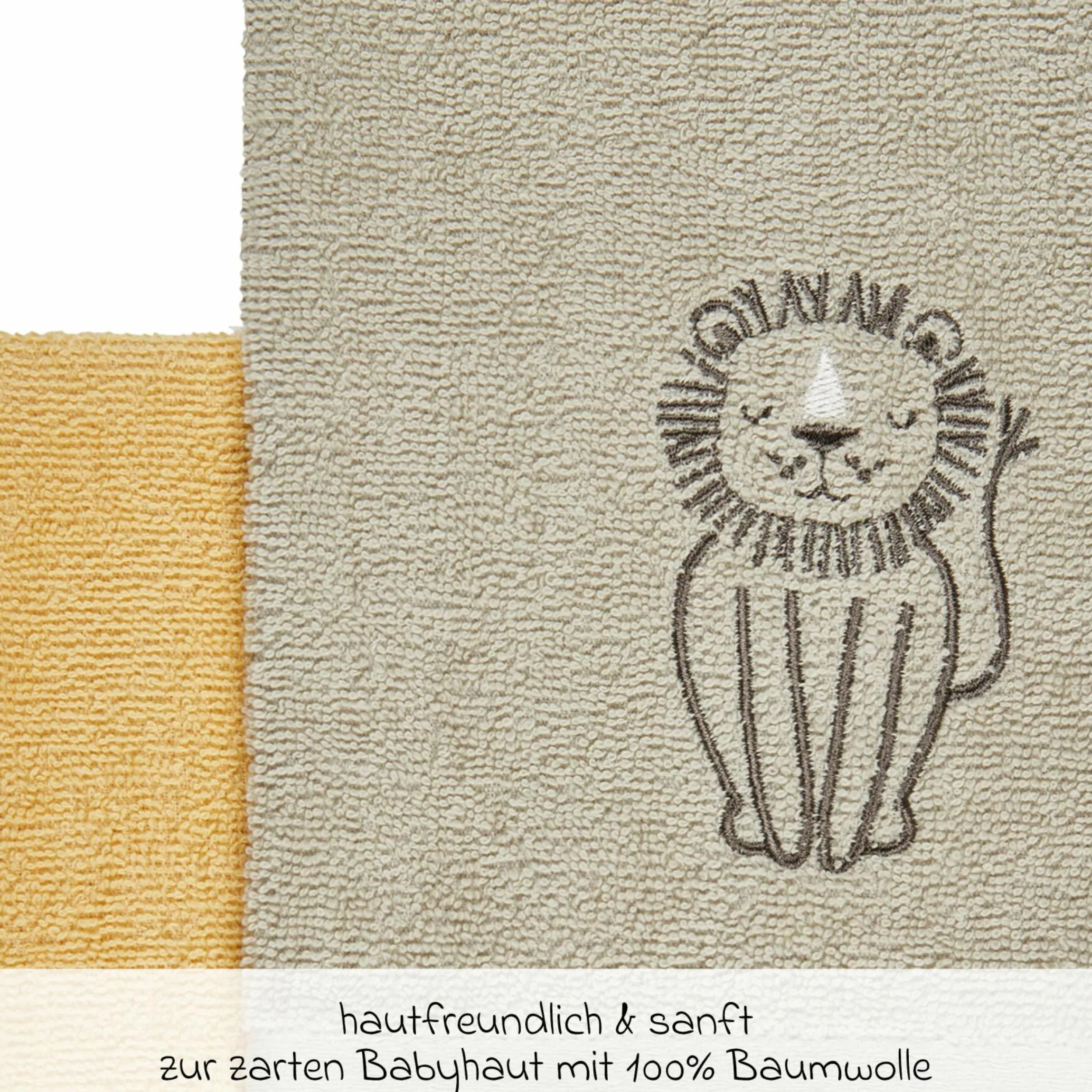 Waschhandschuh 2er Pack 21 x 15 cm - Löwe Leo