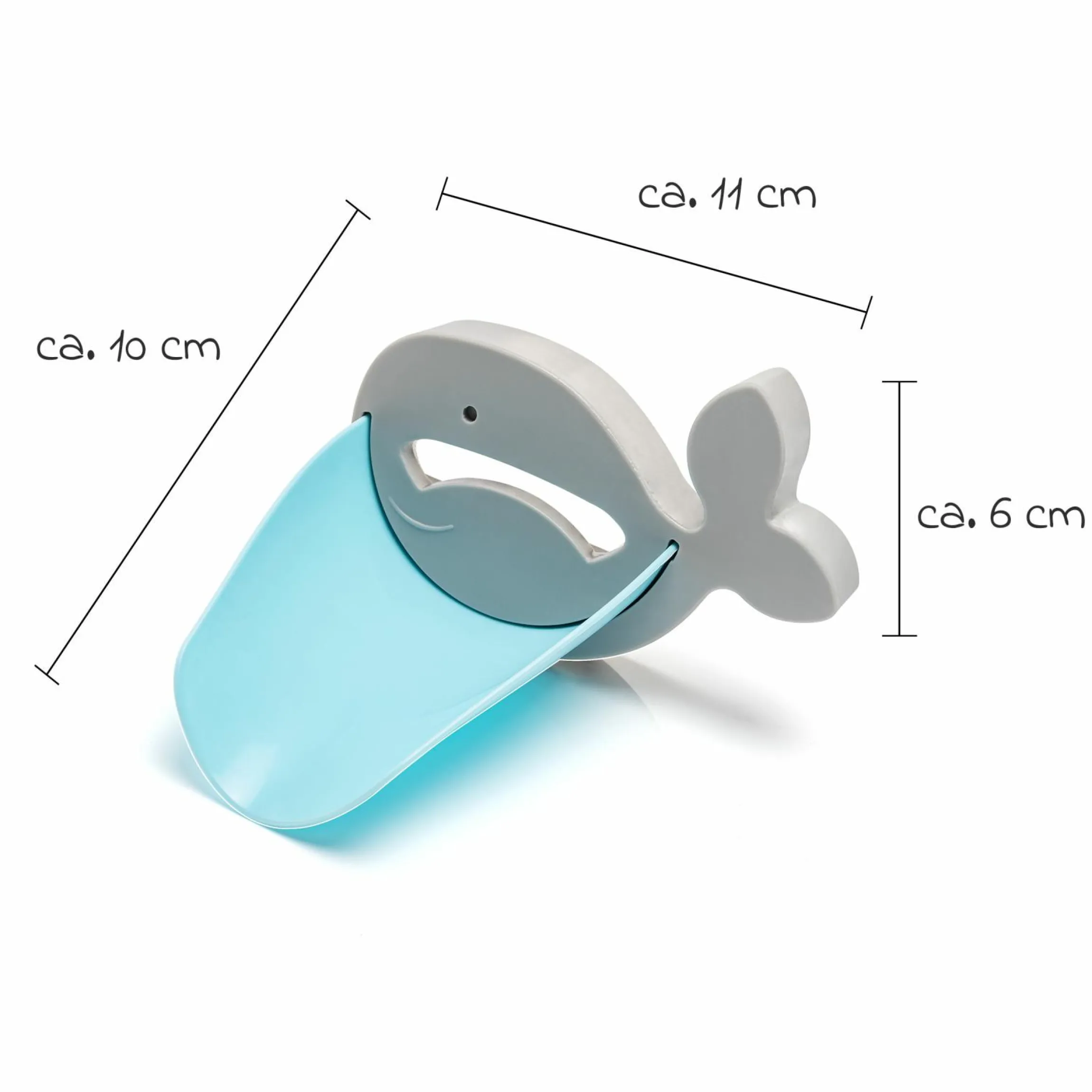 Wasserhahnverlängerung MyHappyBath Extender - Blau Grau