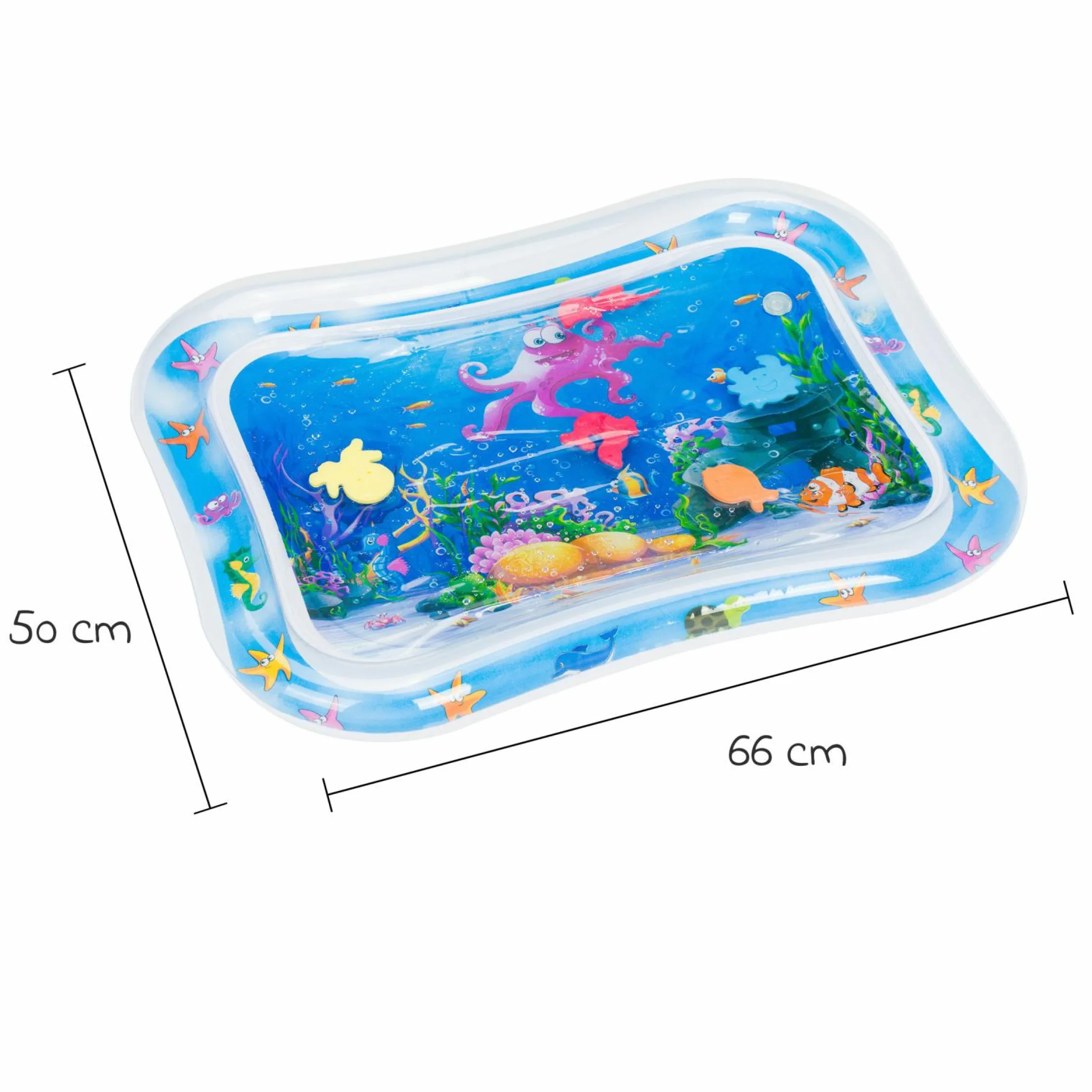 Wasserspielmatte Ocean mit aufblasbarem Rand 66 x 50 cm - Ocean