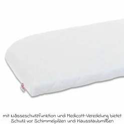 Wechselbezug Premium für Matratze Medicott extraluftig 3D Mesh für Beistellbett Maxi, Boxspring, Comfort Plus - Weiß - Kollektion 2024