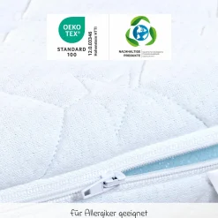 Wechselbezug Premium für Matratze Medicott extraluftig 3D Mesh für Beistellbett Original - Weiß - Kollektion 2024