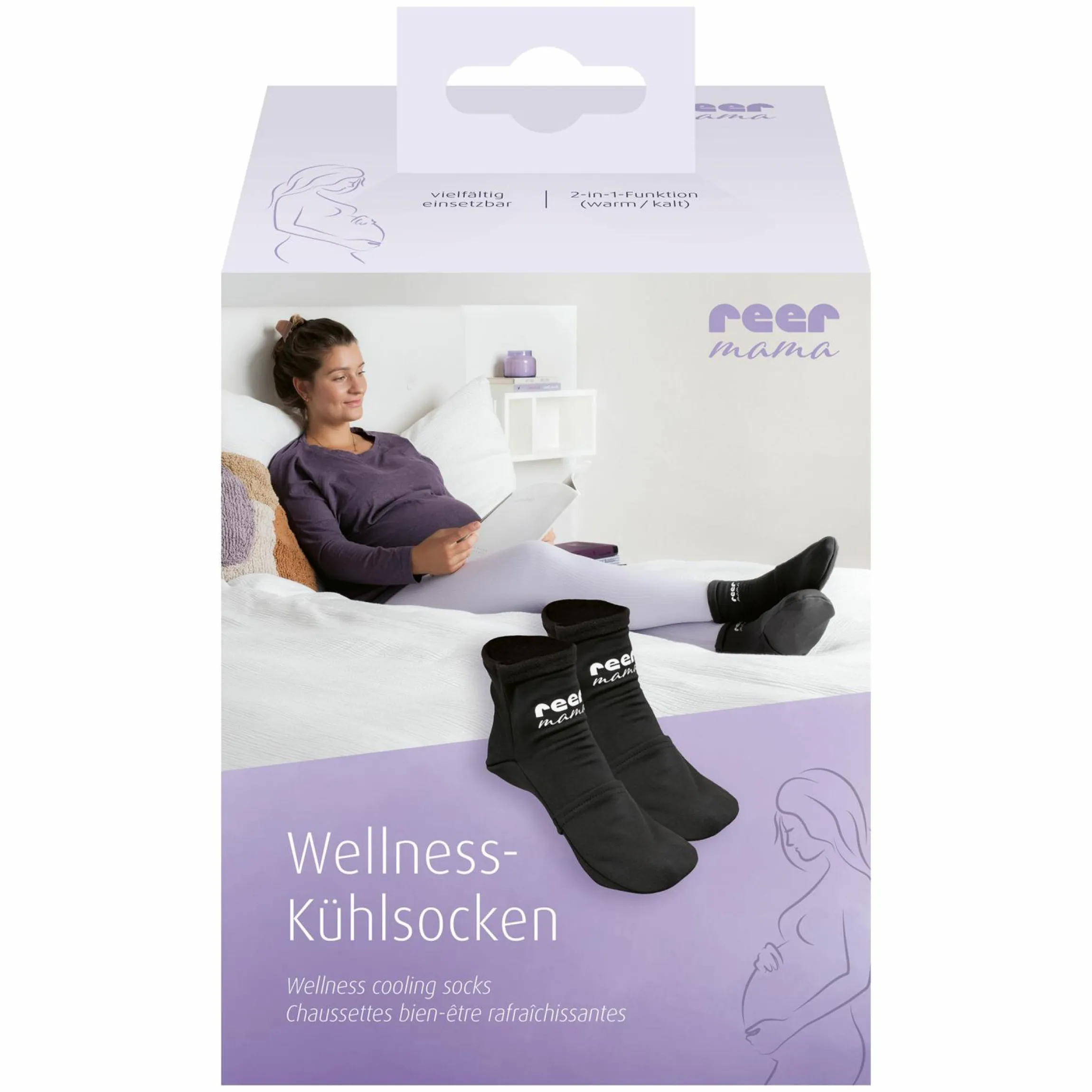 Wellness-Kühlsocken Mama mit herausnehmbaren Kühl-Pads - Kollektion 2024