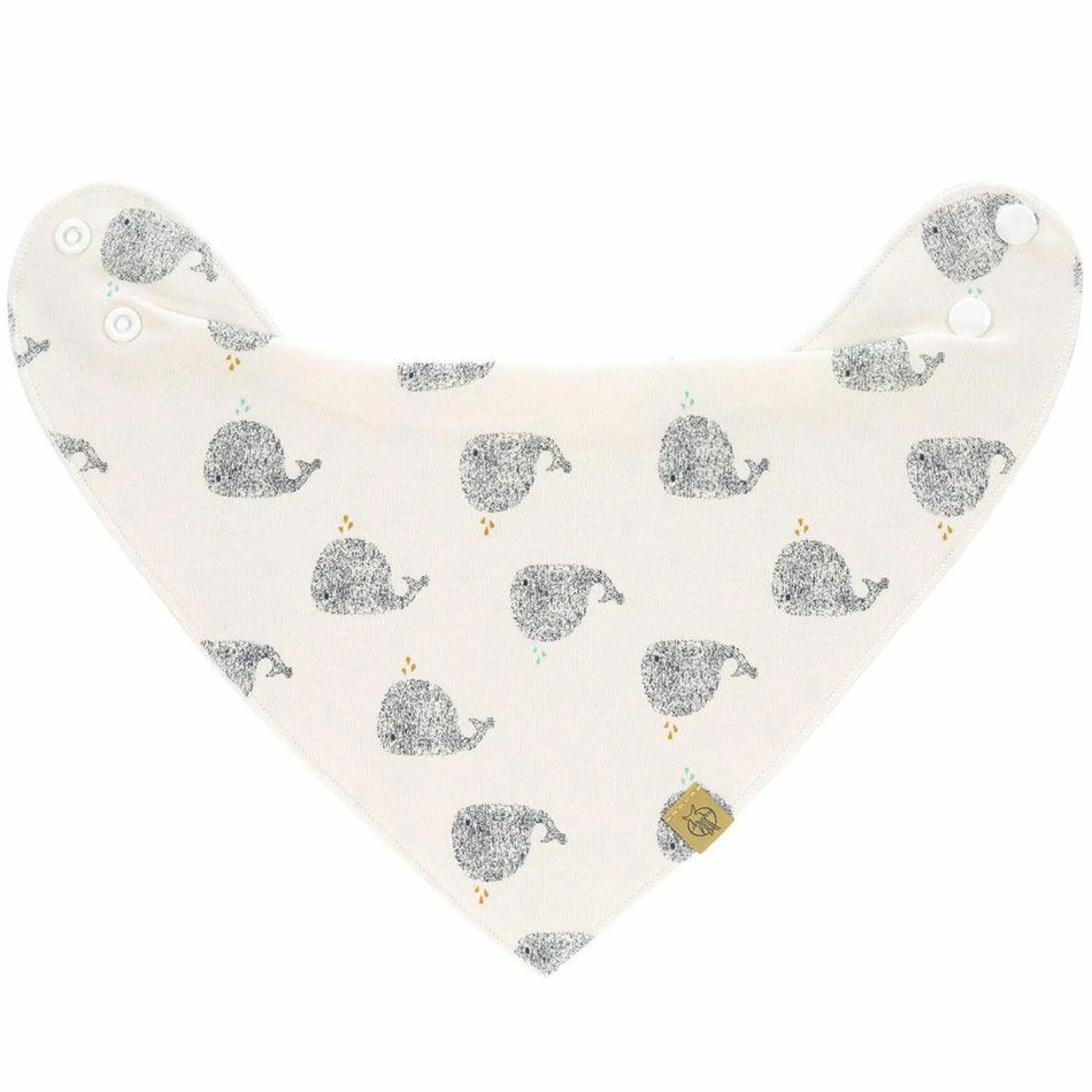 Wende-Bandana aus Bio-Baumwolle - Little Water Whale