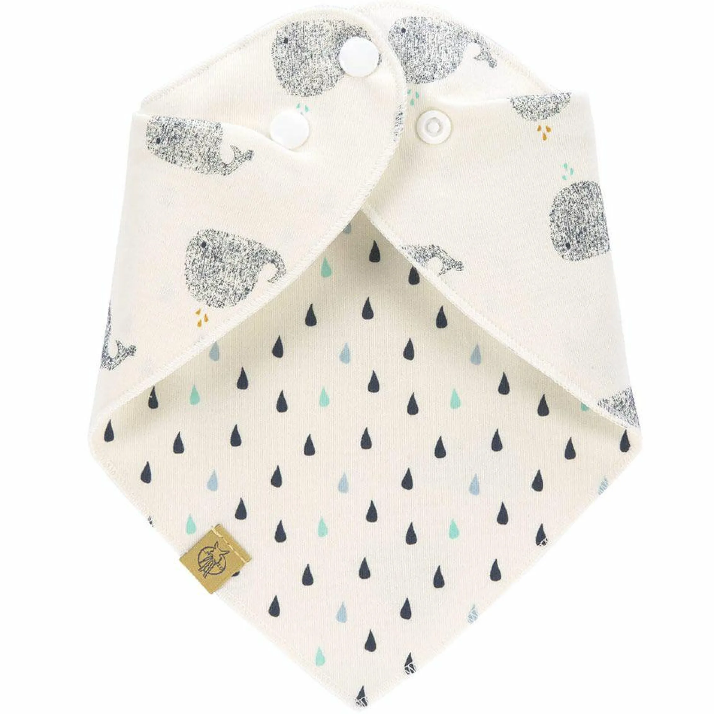 Wende-Bandana aus Bio-Baumwolle - Little Water Whale