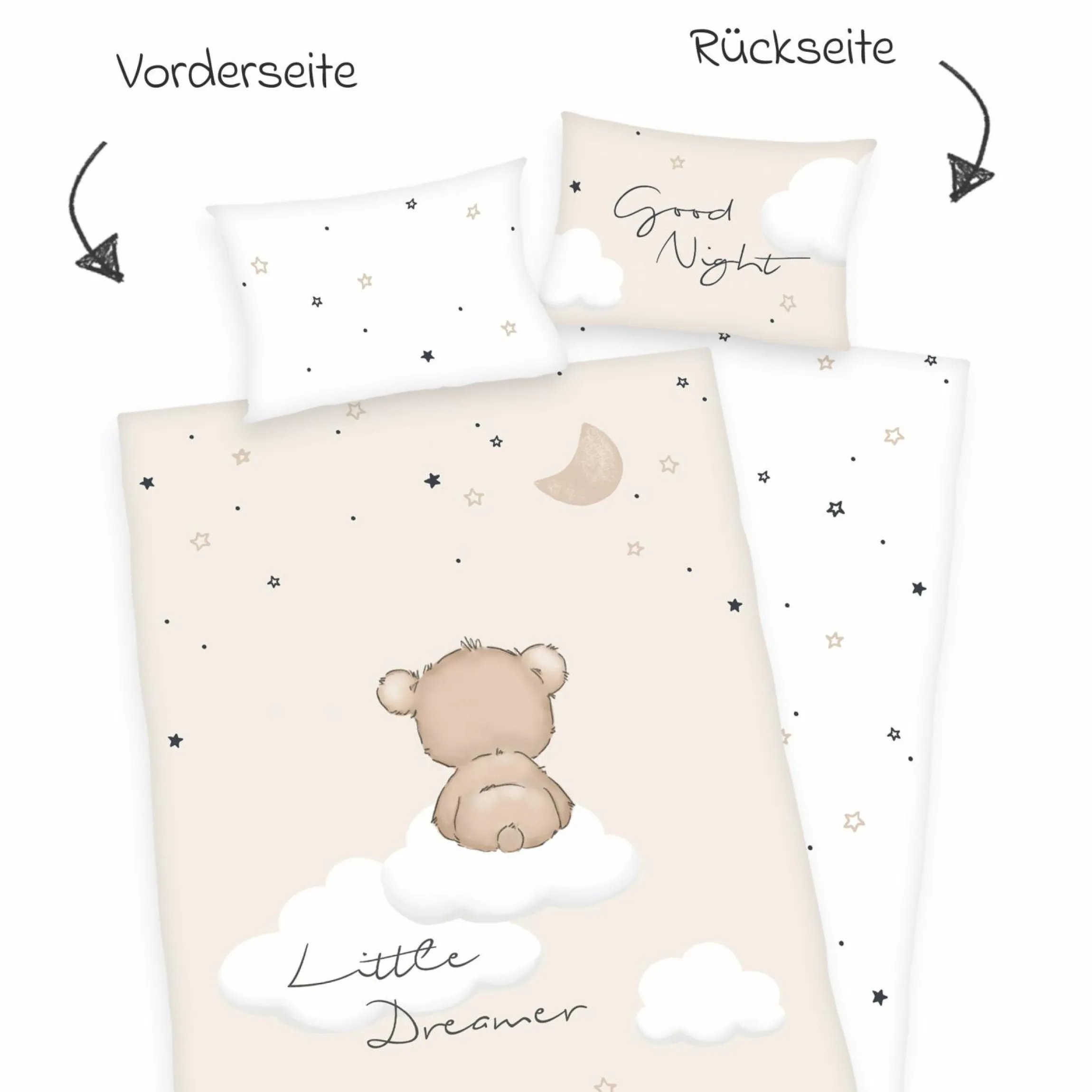 Wende-Bettwäsche 100 x 135 cm - Little Dreamer