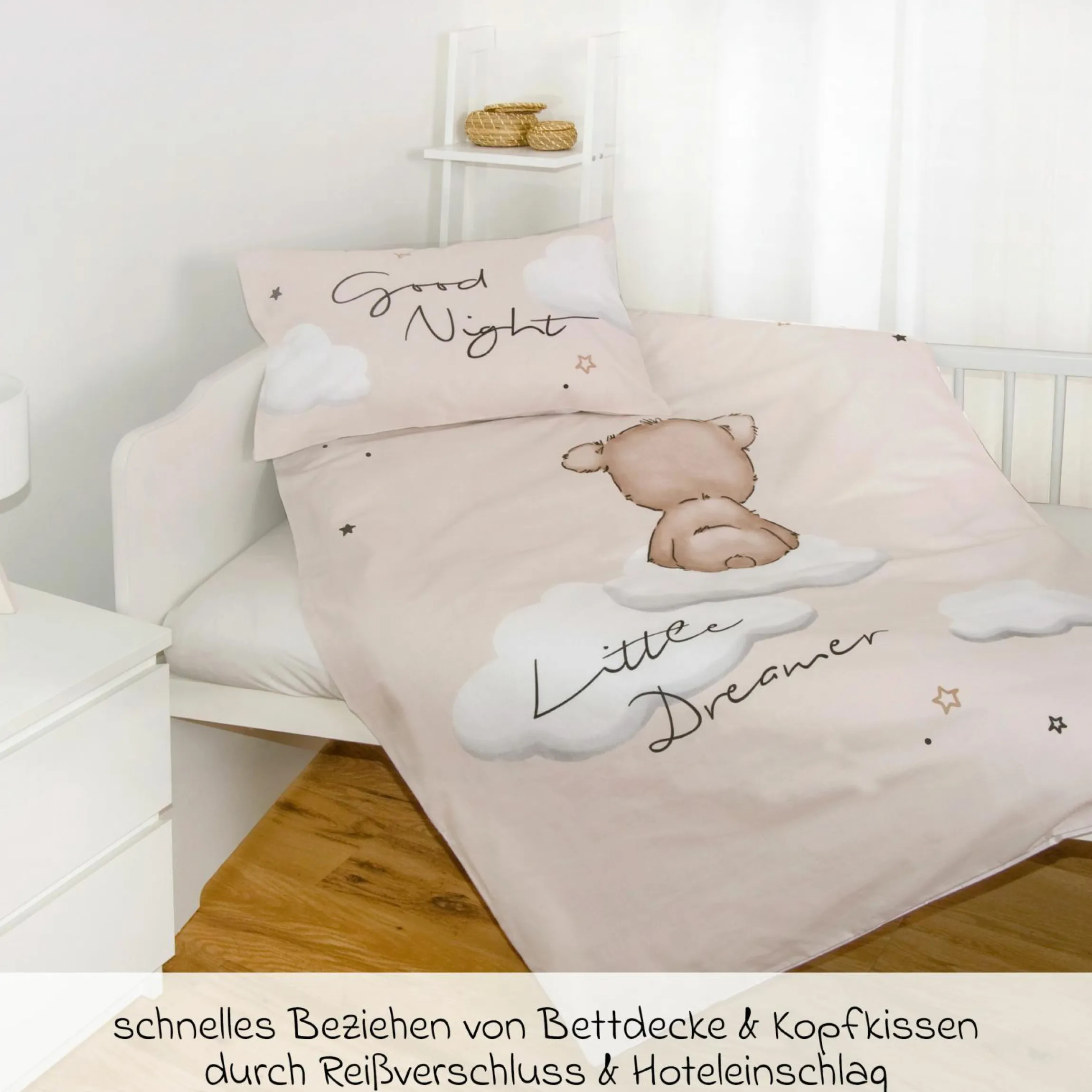 Wende-Bettwäsche 100 x 135 cm - Little Dreamer