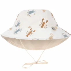 Wende-Hut LSF Sun Protection Bucket Hat - Sea Animals - Milky - Gr. 43/45