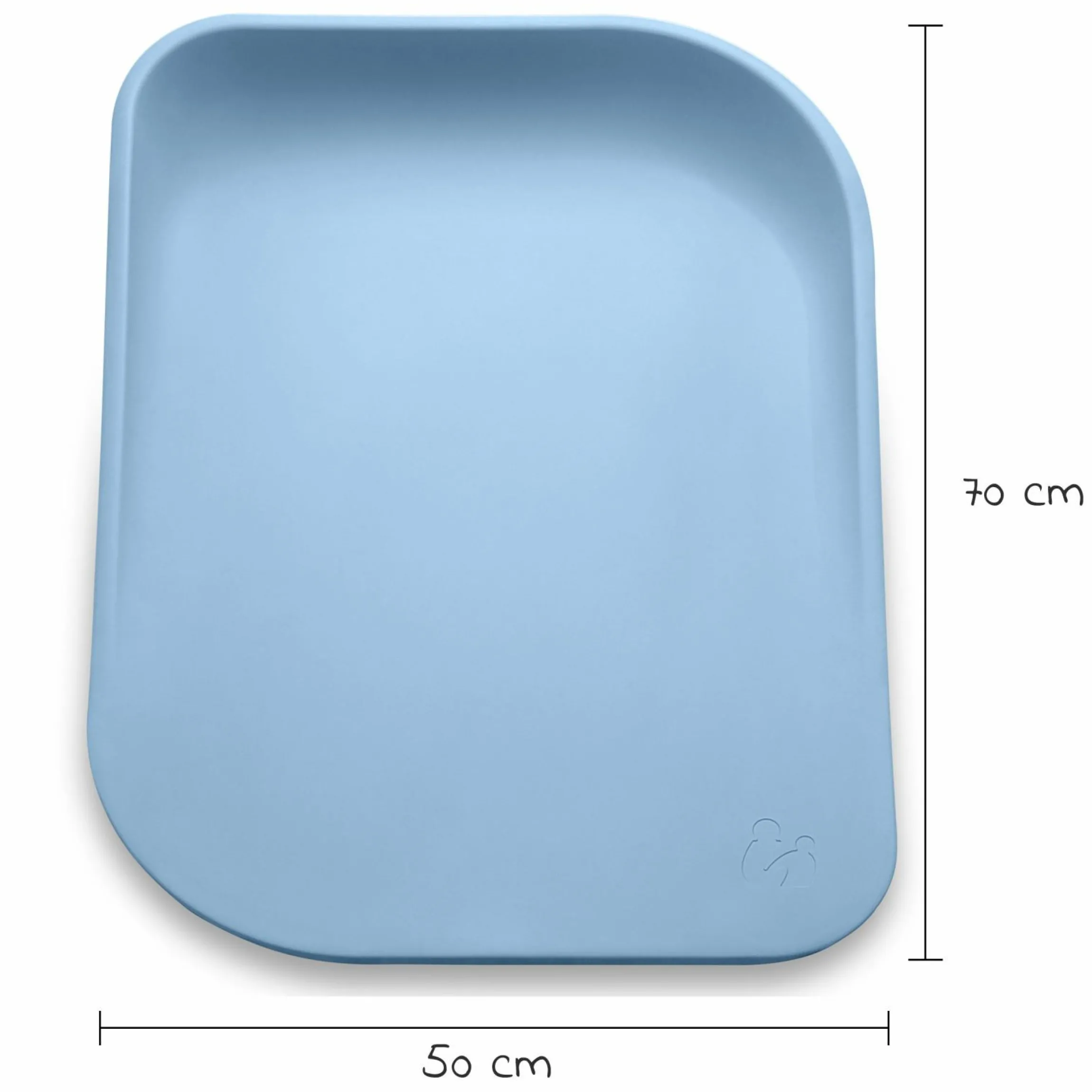 Wickelauflage Change N Clean rutschfest & abwaschbar - Light Blue